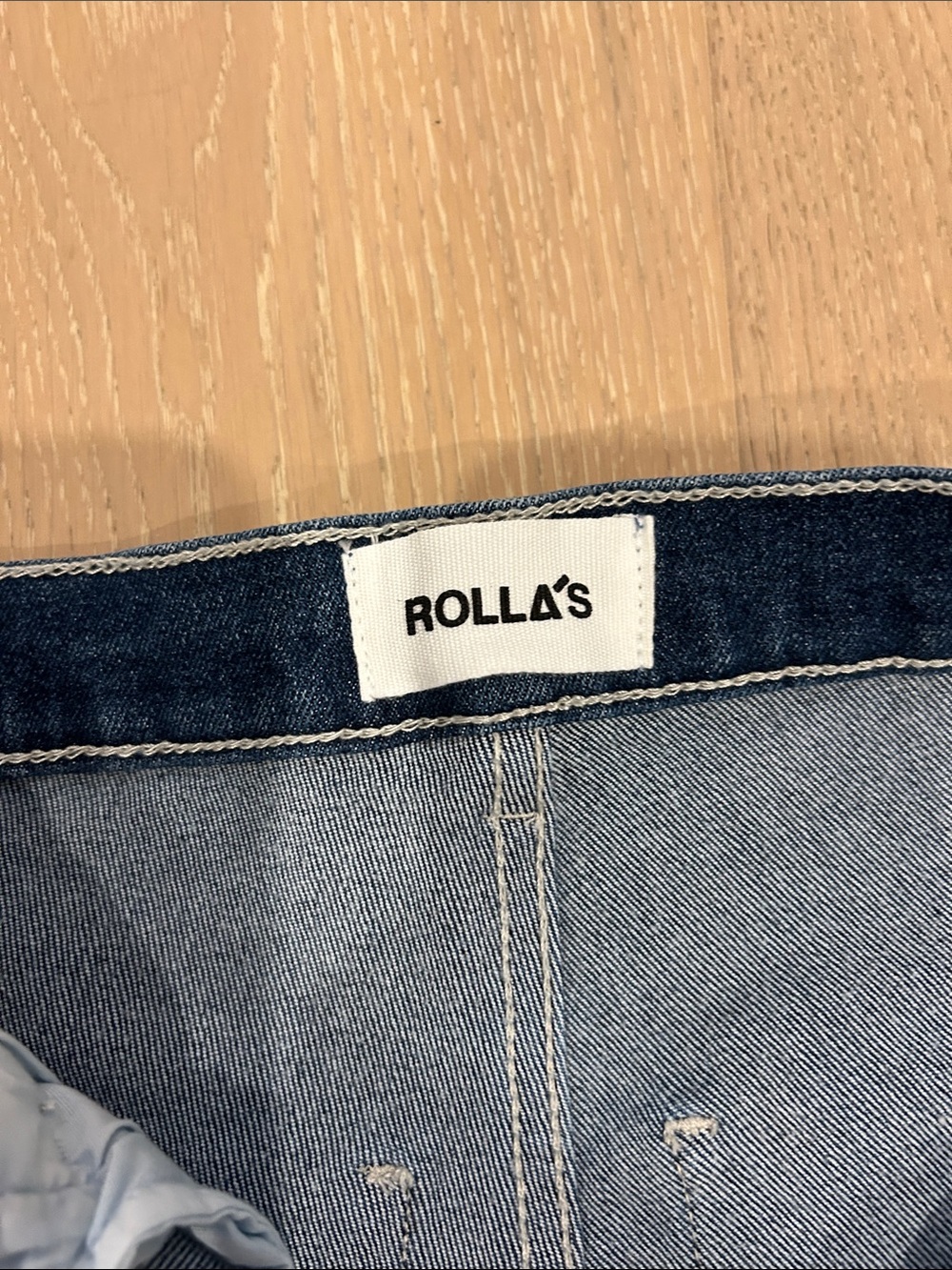 ROLLA'S Dark Blue east coast flare High-Rise Wide Leg Jeans - Picture 7 of 8